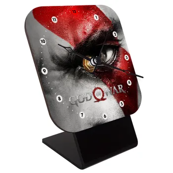 God of war Stratos, Επιτραπέζιο ρολόι ξύλινο με δείκτες (10cm)