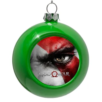 God of war Stratos, Green Christmas tree ornament bauble 8cm