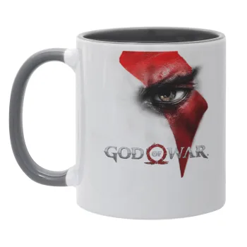 God of war Stratos, Κούπα χρωματιστή γκρι, κεραμική, 330ml