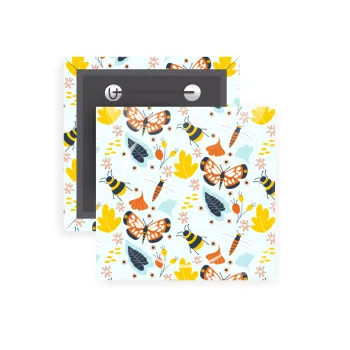 Πεταλούδες, Κονκάρδα παραμάνα τετράγωνη 5x5cm