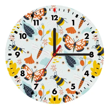 Πεταλούδες, Wooden wall clock (20cm)