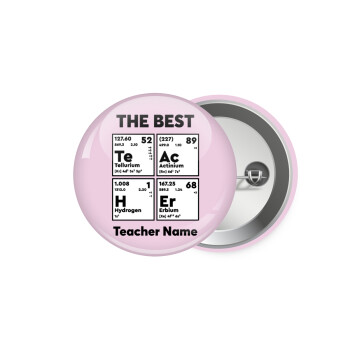 THE BEST Teacher chemical symbols, Κονκάρδα παραμάνα 5.9cm
