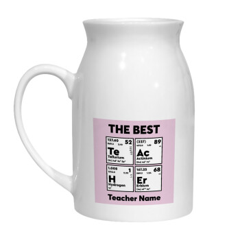 THE BEST Teacher chemical symbols, Κανάτα Γάλακτος, 450ml (1 τεμάχιο)
