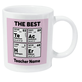 THE BEST Teacher chemical symbols, Κούπα Giga, κεραμική, 590ml