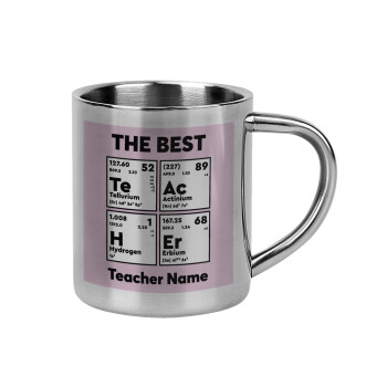 THE BEST Teacher chemical symbols, Κούπα Ανοξείδωτη διπλού τοιχώματος 300ml