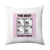 THE BEST Teacher chemical symbols, Μαξιλάρι καναπέ 40x40cm περιέχεται το  γέμισμα