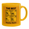 Ceramic coffee mug yellow, 330ml