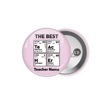 THE BEST Teacher chemical symbols, Κονκάρδα παραμάνα 5.9cm