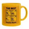 Ceramic coffee mug yellow, 330ml