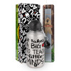 Easter Set, metallic silver aluminum water bottle (500ml) & aromatic flat Easter candle (30cm) (GRAY)