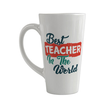 Best teacher in the World!, Κούπα κωνική Latte Μεγάλη, κεραμική, 450ml