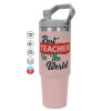 Pink color, 890ml (30oz) stainless Steel Tumbler with Handle