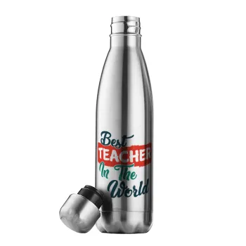 Best teacher in the World!, Inox (Stainless steel) double-walled metal mug, 500ml