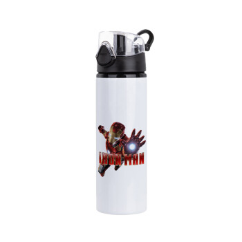 Ironman, Μεταλλικό παγούρι νερού με καπάκι ασφαλείας, αλουμινίου 750ml