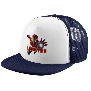 Ironman, Καπέλο Soft Trucker με Δίχτυ Dark Blue/White 