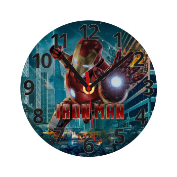 Ironman, Ρολόι τοίχου γυάλινο (20cm)