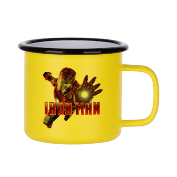 Ironman, Metallic enamel MATT Yellow cup 360ml