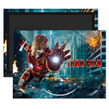 Ironman, Ορθογώνιο μαγνητάκι ψυγείου διάστασης 9x6cm
