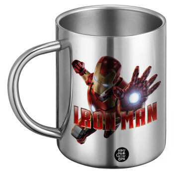 Ironman, Ανοξείδωτη Μεταλλική Κούπα 450ml - Διπλού Τοιχώματος