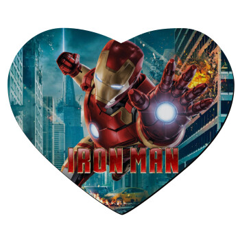 Ironman, Mousepad heart 23x20cm