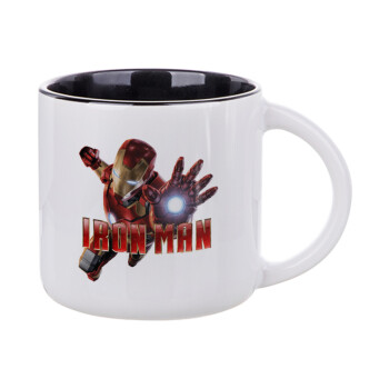 Ironman, Κούπα κεραμική 400ml Λευκή/Μαύρη