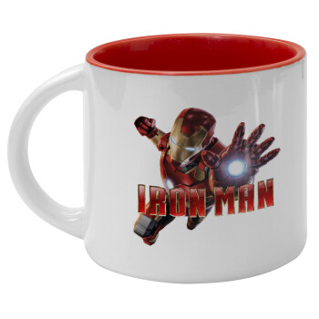 Ironman, Κούπα κεραμική 400ml Λευκή/Κόκκινη