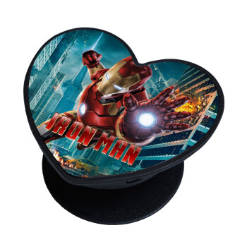 Ironman, Phone Holders Stand  καρδιά Μαύρο Βάση Στήριξης Κινητού στο Χέρι
