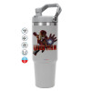 GREY color, 890ml (30oz) stainless Steel Tumbler with Handle