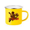 Yellow Enamel Metallic Cup 360ml