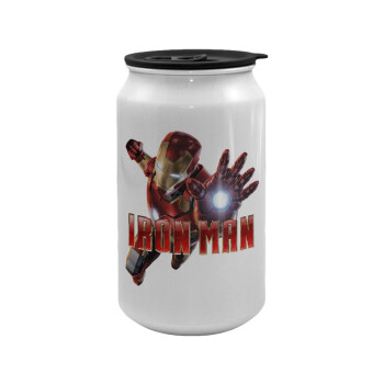 Ironman, Κούπα ταξιδιού μεταλλική με καπάκι (tin-can) 500ml