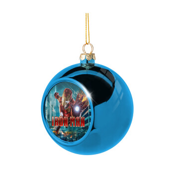 Ironman, Χριστουγεννιάτικη μπάλα δένδρου Μπλε 8cm