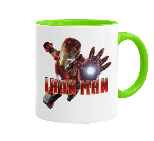 Ironman — Κούπα χρωματιστή βεραμάν, κεραμική, 330ml