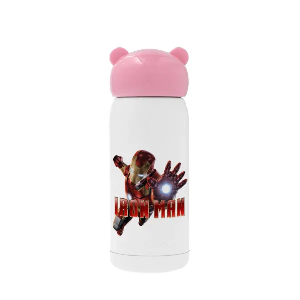 Ironman — Ροζ ανοξείδωτο παγούρι θερμό (Stainless steel), 320ml