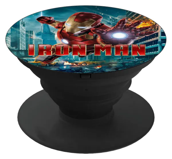 Ironman — Phone Holders Stand  Μαύρο Βάση Στήριξης Κινητού στο Χέρι