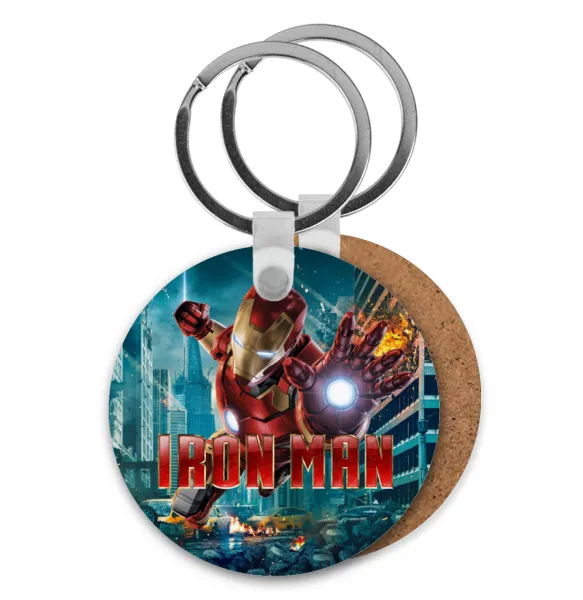 Ironman — Ξύλινο στρογγυλό