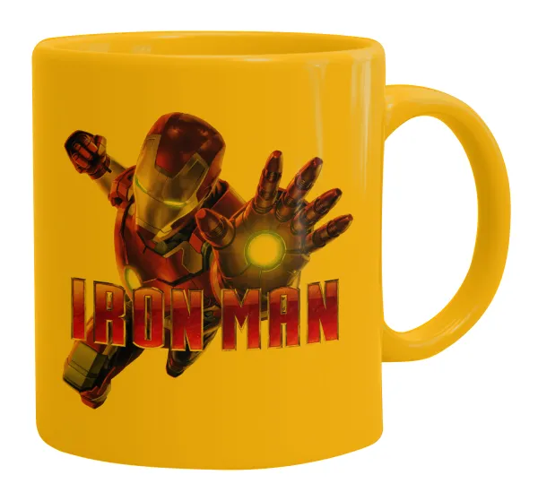 Ironman — Κούπα, κεραμική κίτρινη, 330ml