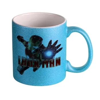Ironman, Κούπα Σιέλ Glitter που γυαλίζει, κεραμική, 330ml