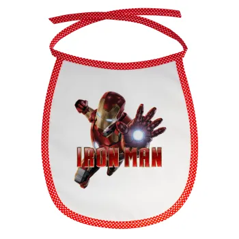 Ironman, Σαλιάρα μωρού αλέκιαστη με κορδόνι Κόκκινη