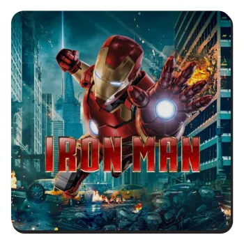 Ironman, Τετράγωνο μαγνητάκι ξύλινο 9x9cm