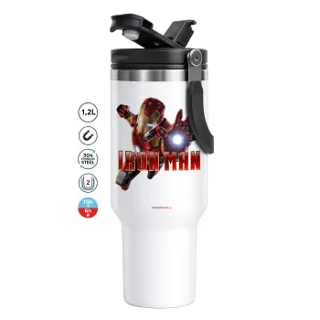 Ironman, Mega Stainless steel Tumbler with lid, double wall 1,2L