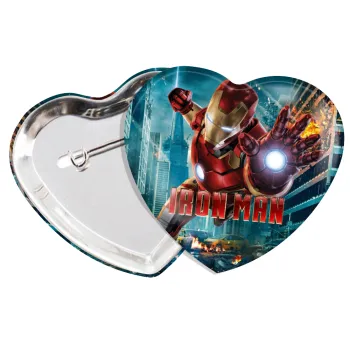 Ironman, Κονκάρδα παραμάνα καρδιά (57x52mm)