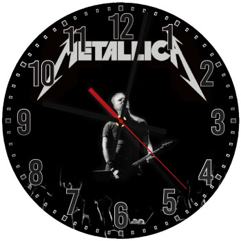 Metallica , Ρολόι τοίχου ξύλινο (30cm)