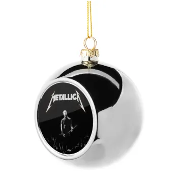 Metallica , Silver 8cm Christmas tree ball ornament
