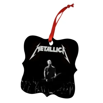 Metallica , Christmas ornament polygon wooden 7.5cm