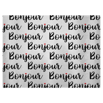 Bonjour, Επιφάνεια κοπής γυάλινη (38x28cm)