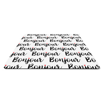 Bonjour, Mousepad rect 27x19cm