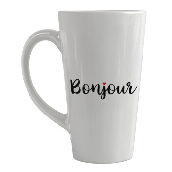 Bonjour, Κούπα κωνική Latte Μεγάλη, κεραμική, 450ml