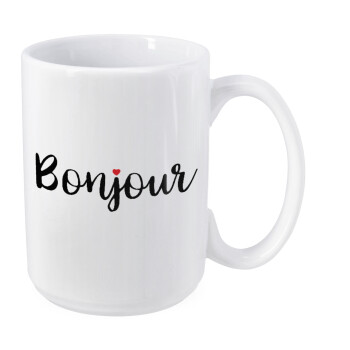 Bonjour, Κούπα Mega, κεραμική, 450ml