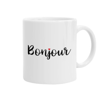 Bonjour, Κούπα, κεραμική, 330ml (1 τεμάχιο)