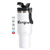 Mega Stainless steel Tumbler with lid, double wall 1,2L